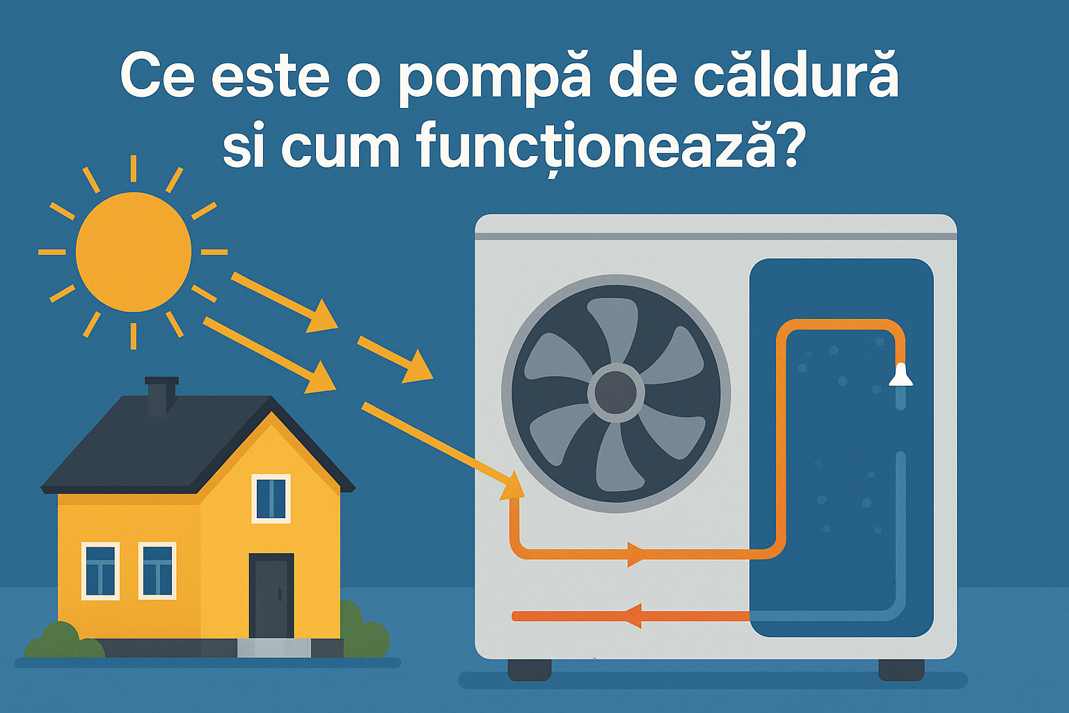 pompele de căldură aer-apă pentru &icirc;ncălzirea locuinței